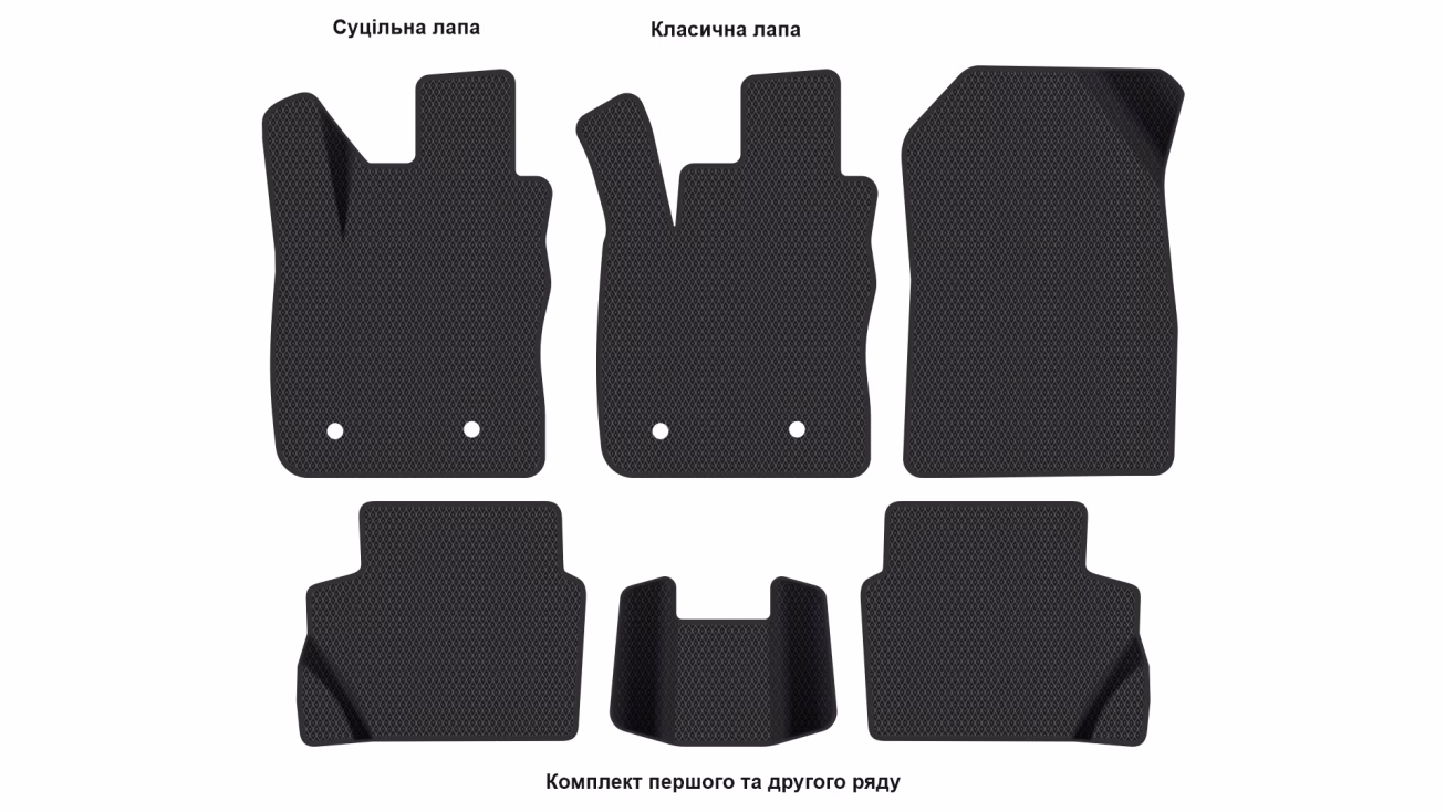 Interior mats for the Ford Fiesta (Mk7) 2008-2017 VI generation EU Hatchback 3-door - Фото 2