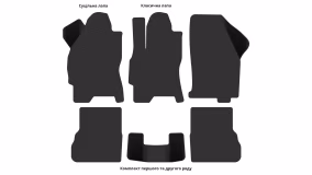 Interior mats for the Ford Mondeo 1996-2000 II generation EU Sedan - Фото 3