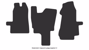 Interior mats for the Ford Transit 2006-2014 VI generation EU VAN - Фото 2