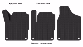 Interior mats for the Ford Galaxy (WGR) 1995-2000 I generation EU Minivan pre-restyling 7-seater - Фото 2