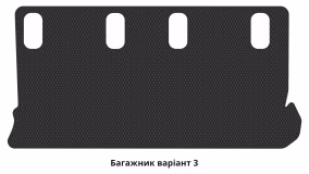 Interior mats for the Ford Galaxy (WGR) 1995-2000 I generation EU Minivan pre-restyling 7-seater - Фото 7