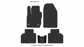 Interior mats for the Ford Tourneo Courier 2014-2023 I generation EU Minivan - Фото 3