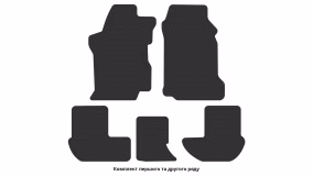 Interior mats for the Ford Fiesta (Mk3) 1989-1997 III generation EU Hatchback - Фото 3
