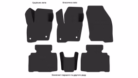 Interior mats for the Ford Edge 2018-2023 II generation US Crossover restyling - Фото 3