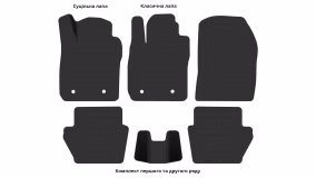 Interior mats for the Ford Fiesta (Mk 8) 2017-2023 VII generation US Hatchback 5-door - Фото 2