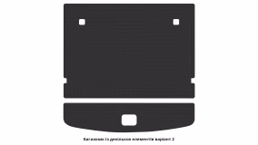 Interior mats for the Ford Galaxy (CK) 2015-2023 III generation EU Minivan 7-seater - Фото 2
