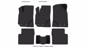 Interior mats for the Geely Emgrand 7 (EC7) 2009-2020 I generation Sedan - Фото 3