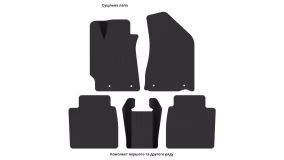 Interior mats for the Geely Emgrand EC8 2010-2015 I generation CN Sedan - Фото 3