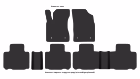 Interior mats for the Geely Emgrand X7 2011-2019 I generation CN Crossover - Фото 3