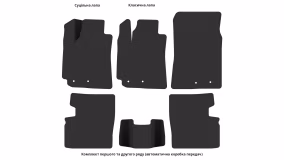 Interior mats for the Geely Emgrand 7 (EC7) 2009-2016 I generation Hatchback - Фото 4
