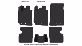 Interior mats for the Geely Emgrand 7 (EC7) 2009-2016 I generation Hatchback - Фото 5