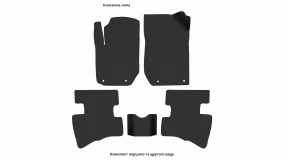 Interior mats for the Geely LC Cross (GX2, Panda Cross) 2008-2016 I generation CN Hatchback - Фото 2