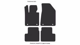 Interior mats for the Geely Emgrand GS 2016-2021 I generation CN Crossover - Фото 3