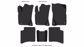 Interior mats for the Geely MK-2/MK Cross 2010-2015 I generation EU Hatchback - Фото 2