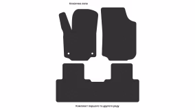 Interior mats for the GMC Terrain 2017-2025 II generation EU Crossover - Фото 3