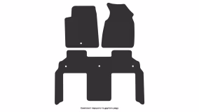 Interior mats for the GMC Acadia 2006-2016 I generation US Crossover 6-seater - Фото 3