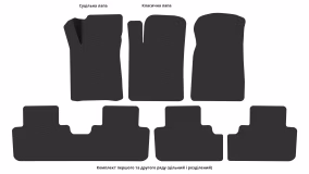 Interior mats for the Haval H6 2017-2020 II generation EU Crossover - Фото 3