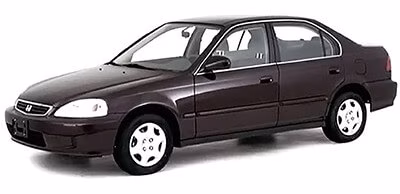 Interior mats for the Honda Civic 1998-2000 VI generation US Sedan