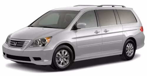Interior mats for the Honda Odyssey (RB3) 2008-2013 IV generation JP Minivan 8-seater