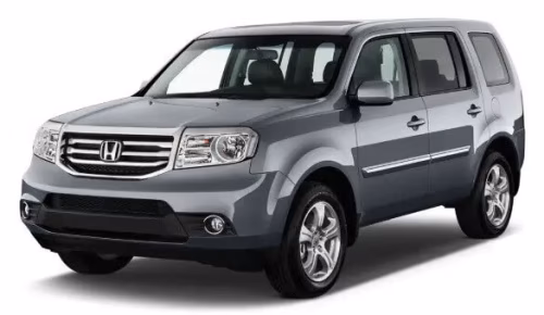 Interior mats for the Honda Pilot 2008-2015 II generation US Crossover 7-seater