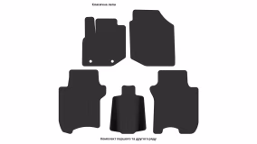 Interior mats for the Honda Jazz 2008-2015 III generation EU Hatchback - Фото 4