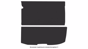 Interior mats for the Honda Pilot 2008-2015 II generation US Crossover 7-seater - Фото 2