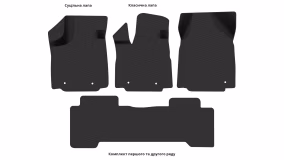 Interior mats for the Honda Pilot 2002-2008 I generation US Crossover 7-seater - Фото 3