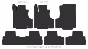 Interior mats for the Honda CR-V 2006-2010 III generation US Crossover pre-restyling - Фото 4