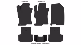 Interior mats for the Honda Accord 2008-2015 VIII generation US Coupe - Фото 4