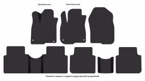 Interior mats for the Honda CR-V 2016-2020 V generation US Crossover pre-restyling - Фото 5