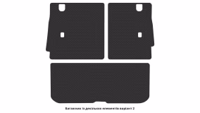 Interior mats for the Honda Pilot 2015-2018 III generation US Crossover pre-restyling 8-seater - Фото 2