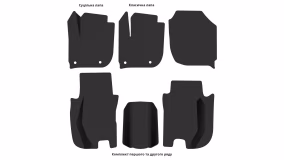 Interior mats for the Honda Fit 2013-2020 III generation US Hatchback - Фото 3