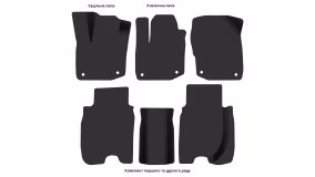 Interior mats for the Honda Civic (FK) 2011-2014 IX generation EU Hatchback 5-door - Фото 3