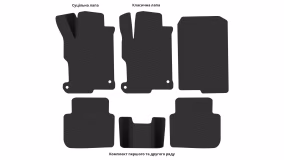 Interior mats for the Honda Accord (CR) 2012-2017 IX generation US Sedan Hybrid - Фото 4