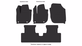 Interior mats for the Honda XN-V 2018-… I generation CN Crossover - Фото 3