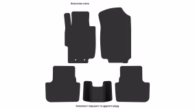 Interior mats for the Honda Accord 2002-2008 VII generation EU Universal - Фото 3
