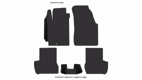 Interior mats for the Honda HR-V (GH) 1998-2005 I generation EU Crossover 3-door - Фото 3