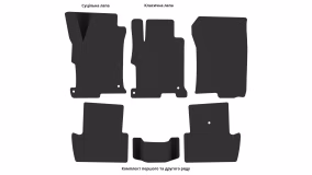 Interior mats for the Honda Accord (CT) 2012-2017 IX generation US Coupe - Фото 3