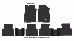 Interior mats for the Honda Civic 2015-2021 X generation Hatchback 5-door - Фото 3