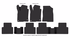 Interior mats for the Honda Civic (FC) 2015-2021 X generation US Sedan - Фото 3