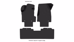Interior mats for the Honda Ridgeline (YK1) 2006-2014 I generation US Pickup 4-door Crew Cab - Фото 2