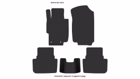 Interior mats for the Honda Accord 2002-2008 VII generation US Universal - Фото 3