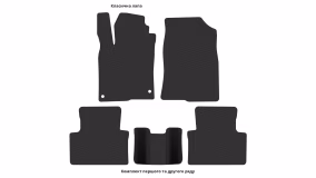 Interior mats for the Honda Civic Sport 2015-2021 X generation US Coupe - Фото 2