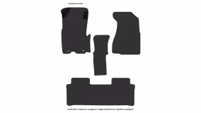 Interior mats for the Honda CR-V (RD) (United Kingdom) 2001-2006 II generation EU Crossover - Фото 4