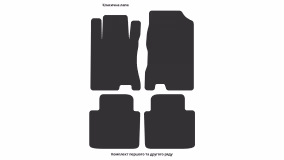 Interior mats for the Honda Crosstour 2009-2015 I generation EU Crossover - Фото 3