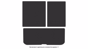 Interior mats for the Honda Pilot Elite 2015-2022 III generation US Crossover 8-seater - Фото 2
