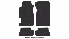 Interior mats for the Honda Prelude 1991-1996 IV generation EU Coupe - Фото 3