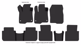 Interior mats for the Honda CR-V 2022-… VI generation Crossover - Фото 2