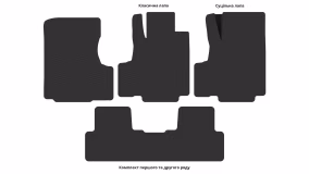 Interior mats for the Honda CR-V 2006-2012 III generation EU Crossover right-hand - Фото 4