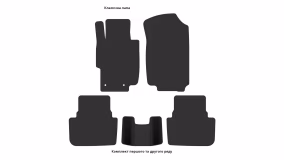 Interior mats for the Honda Accord 2002-2008 VII generation US Sedan - Фото 4